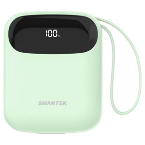 스마텍 PD 20W 고속 충전 케이블 일체형 보조배터리 10000mAh C type