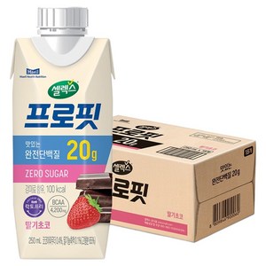 셀렉스 프로핏 딸기초코, 250ml, 18개