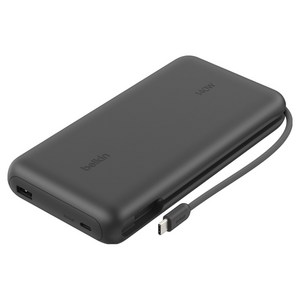벨킨 울트라차지 프로 USB C 케이블 일체형 140W AVS 노트북 고속 충전 보조배터리 25000mAh
