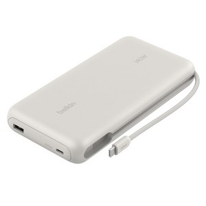 벨킨 울트라차지 프로 USB C 케이블 일체형 140W AVS 노트북 고속 충전 보조배터리 25000mAh