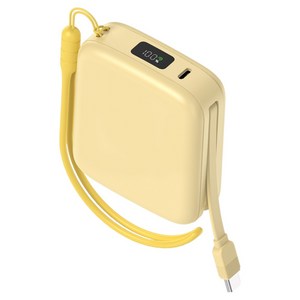 어반어스 PD 22.5W 고속충전 C타입 케이블 일체형 미니 큐브 보조배터리 10000mAh