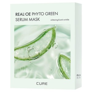 김정문알로에 큐어 리알로에 피토 그린 세럼 마스크팩, 10개입, 1개