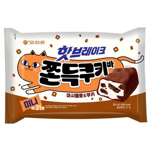 오리온 핫브레이크 쫀득쿠키바 미니 31p, 352g, 1개