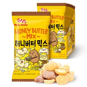 넛츠홀릭 허니버터믹스 8p, 240g, 1개