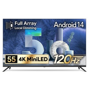 더함 4K UHD QLED 스마트 MiniLED 120Hz 로컬디밍 돌비 AI 구글 5.0 TV
