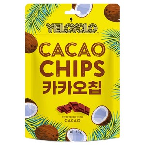 옐로욜로 카카오칩스, 25g, 1개