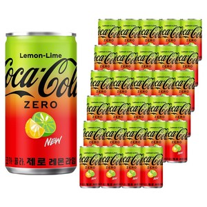 코카콜라 제로 레몬라임, 190ml, 30개
