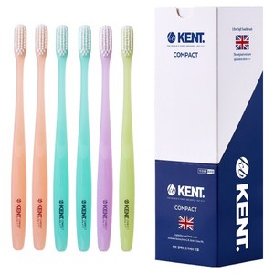 켄트 콤팩트 초극세모 칫솔, 6개입, 1세트