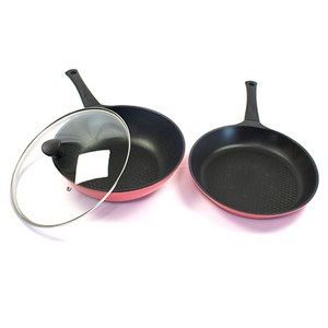 키친아트 본 핑크 프라이팬 3종세트, 혼합색상, 프라이팬 + 궁중팬..., 1세트