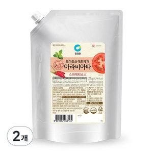 청정원 아라비아따 스파게티소스, 2kg, 2개