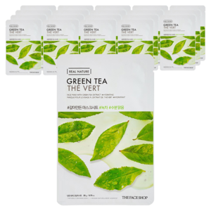 더페이스샵 갈아만든 녹차 마스크시트, 1개입, 20개