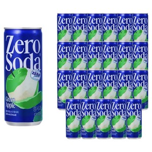 클룹 제로소다 청사과, 250ml, 24개