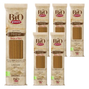 그라노로 유기농 통밀 링귀네, 500g, 6개