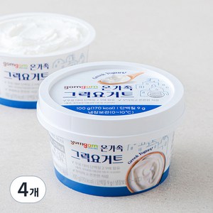 온가족 그릭요거트, 100g, 4개