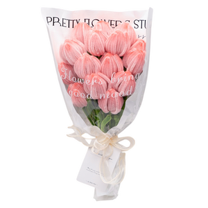 투코비 모루 꽃다발 만들기 DIY키트 세트, 01 핑크 튤립, 1세트