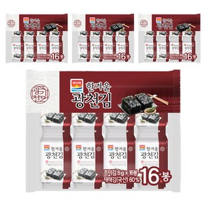 해의락 한겨울광천 도시락김, 5g, 64개