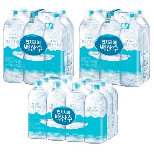백산수 생수 무라벨 2L 24p + 1L 12p