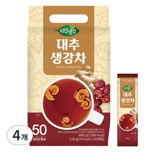 자연생각 대추 생강차, 18g, 50개입, 4개