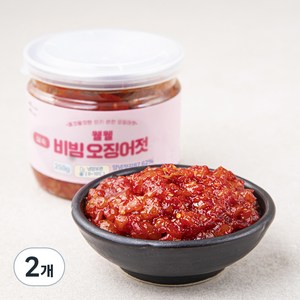 웰웰 실속 비빔 오징어젓, 250g, 2개