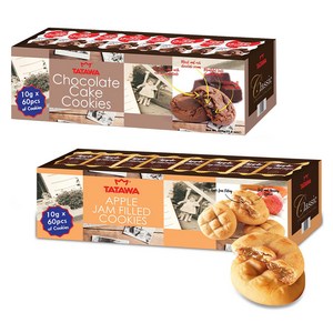 타타와 초콜릿 쿠키 600g + 사과필드 쿠키 600g