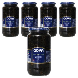 고야 슬라이스드 블랙 올리브, 900g, 5개