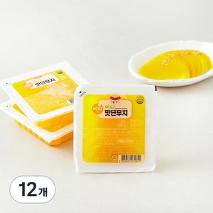 일가집 미니 맛단무지, 130g, 12개