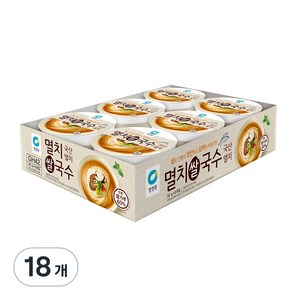 청정원 쌀로만든 멸치 컵쌀국수, 92g, 18개