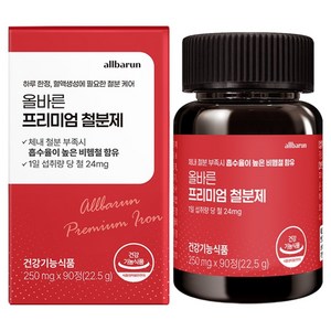 올바른건강식품 프리미엄 철분제, 90정, 1개