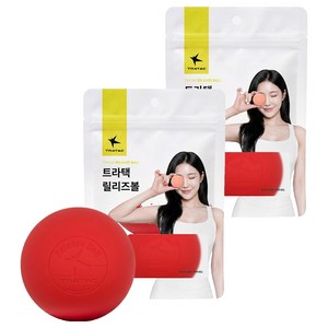 트라택 릴리즈 마사지볼 기본형, 레드, 2개