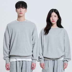 포슈어 남녀공용 오버핏 스웨트 셔츠 맨투맨