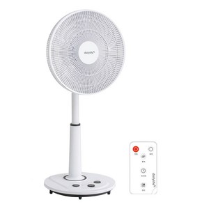 델라이프 5엽 써큘레이터형 초미풍 리모컨 발터치 선풍기 35cm