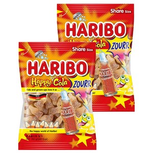 하리보 해피콜라향 사우어 젤리, 160g, 2개