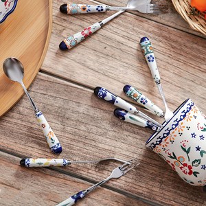 프라카 수반 + 티스푼 포크세트