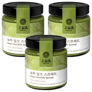 오설록 녹차 밀크 스프레드, 200g, 3개