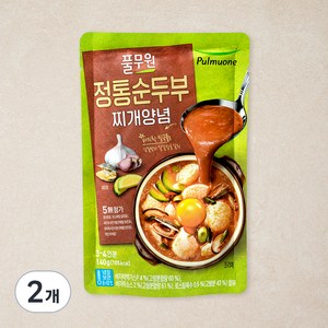 풀무원 정통순두부 찌개양념, 140g, 2개