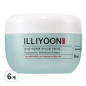 일리윤 히알루론 모이스춰 수분 바디크림 워터리향, 100ml, 6개