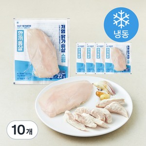 한끼통살 닭가슴살 저염 스팀 (냉동), 100g, 1개입, 10개