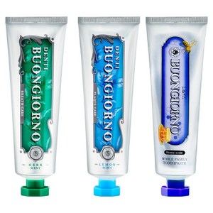 덴티본조르노 구취 + 잇몸 + 치석 케어 치약 세트