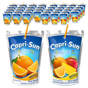 카프리썬 음료 오렌지 200ml 20p + 오렌지망고 200ml 20p