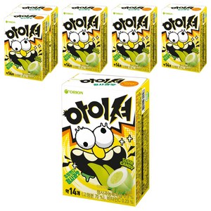 오리온 아이셔 츄잉캔디 청사과맛, 42g, 6개