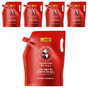 이금기 팬더 굴소스 파우치, 2kg, 5개