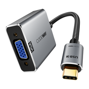코드웨이 USB C타입 to VGA RGB 변환 젠더 12cm