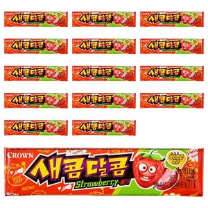크라운 새콤달콤 딸기, 29g, 15개