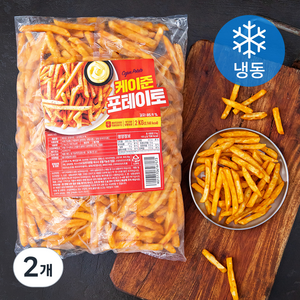 케이준 포테이토 (냉동), 2kg, 2개