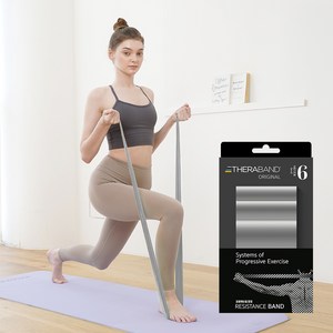 세라밴드 오리지널 6단계 + 운동포스터, 실버, 125 x 2000..., 1개