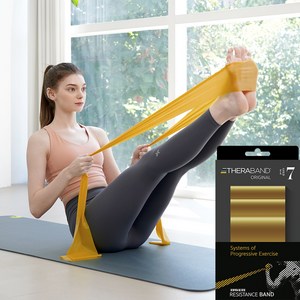 세라밴드 오리지널 7단계 + 운동포스터, 골드, 125 x 2000..., 1개