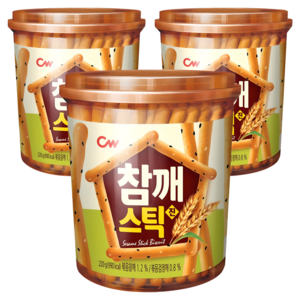 청우식품 참깨스틱 진, 220g, 3개