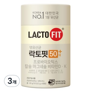 락토핏 50대 유산균, 120g, 3박스