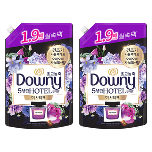 다우니 초고농축 호텔 컬렉션 섬유유연제 미스티크 리필