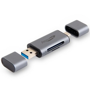 애니포트 메탈바디 2IN1 OTG 카드리더기 USB3.0 Type C